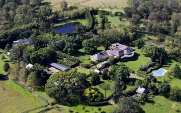 Aerial view of history Fernhill Estate at Mulgoa where SurveyPlus undertook Boundary Marking for NSW Government Planning Industry & Environment